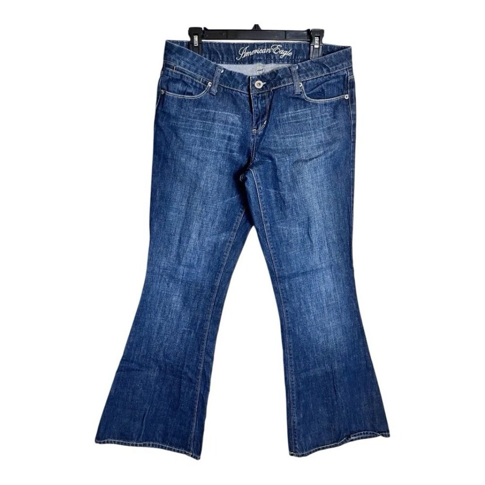 American Eagle Jeans Women 10 Real Flare 33 30 Cotton